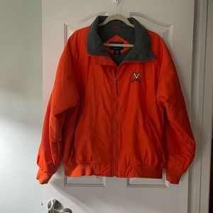 Men’s UVA Heavy Jacket Size XL, Orange with Gray Lining